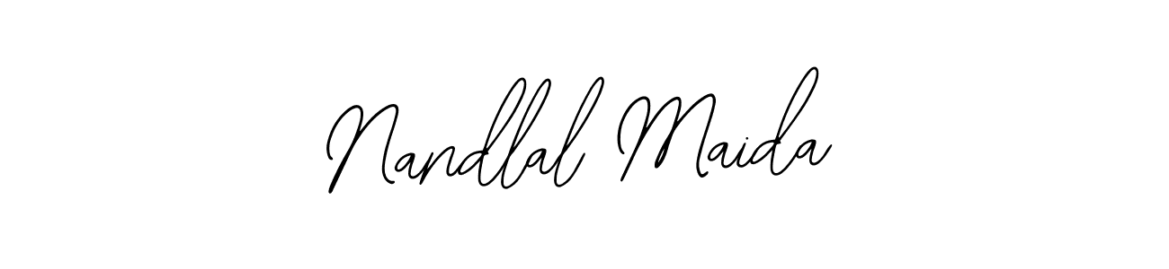 Similarly Bearetta-2O07w is the best handwritten signature design. Signature creator online .You can use it as an online autograph creator for name Nandlal Maida. Nandlal Maida signature style 12 images and pictures png