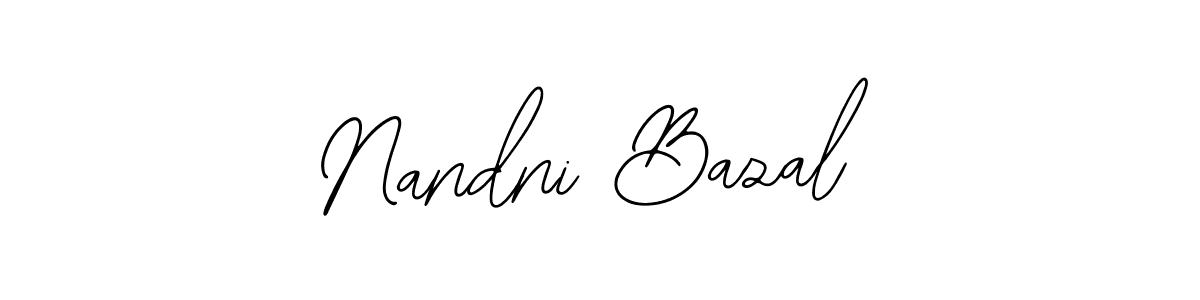 The best way (Bearetta-2O07w) to make a short signature is to pick only two or three words in your name. The name Nandni Bazal include a total of six letters. For converting this name. Nandni Bazal signature style 12 images and pictures png
