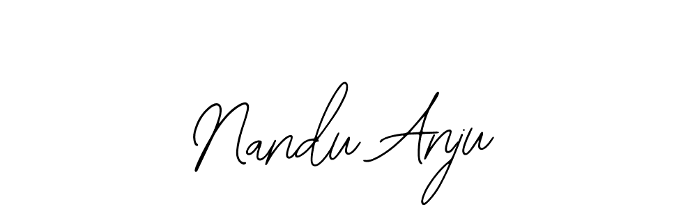 This is the best signature style for the Nandu Anju name. Also you like these signature font (Bearetta-2O07w). Mix name signature. Nandu Anju signature style 12 images and pictures png