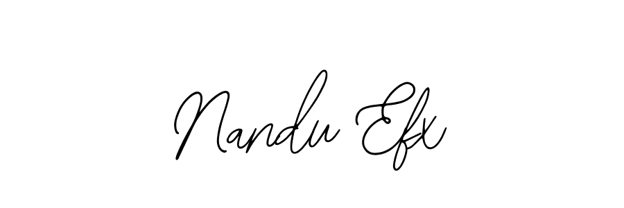 Also we have Nandu Efx name is the best signature style. Create professional handwritten signature collection using Bearetta-2O07w autograph style. Nandu Efx signature style 12 images and pictures png