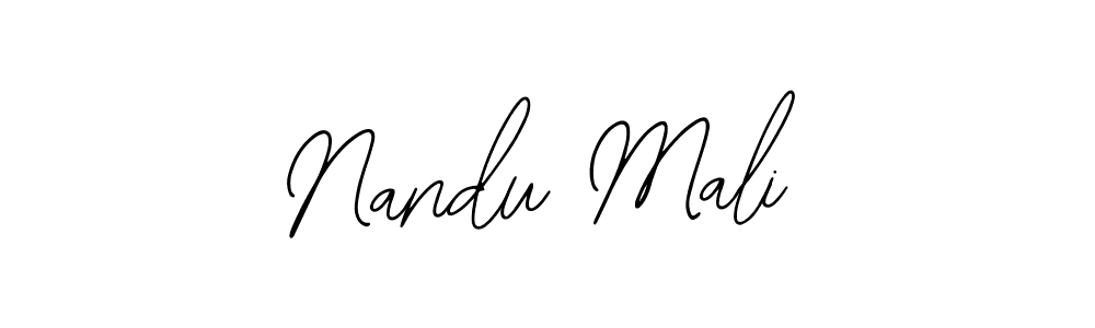 How to Draw Nandu Mali signature style? Bearetta-2O07w is a latest design signature styles for name Nandu Mali. Nandu Mali signature style 12 images and pictures png