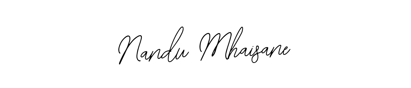 Also we have Nandu Mhaisane name is the best signature style. Create professional handwritten signature collection using Bearetta-2O07w autograph style. Nandu Mhaisane signature style 12 images and pictures png