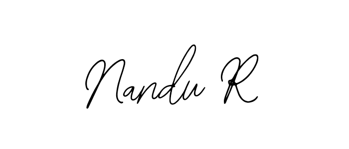 Nandu R stylish signature style. Best Handwritten Sign (Bearetta-2O07w) for my name. Handwritten Signature Collection Ideas for my name Nandu R. Nandu R signature style 12 images and pictures png