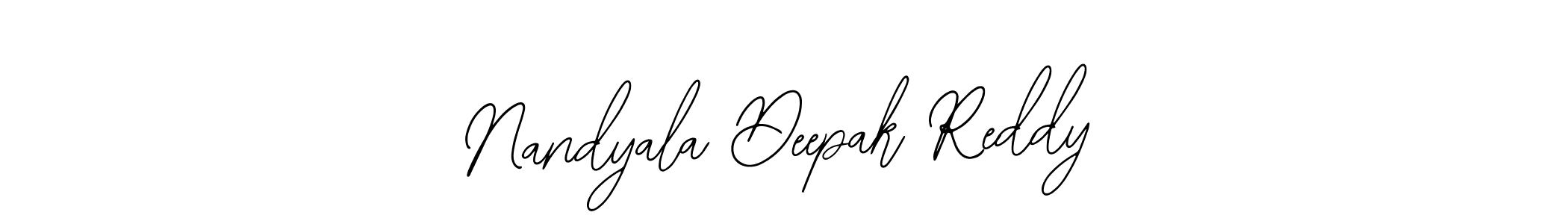 Also we have Nandyala Deepak Reddy name is the best signature style. Create professional handwritten signature collection using Bearetta-2O07w autograph style. Nandyala Deepak Reddy signature style 12 images and pictures png