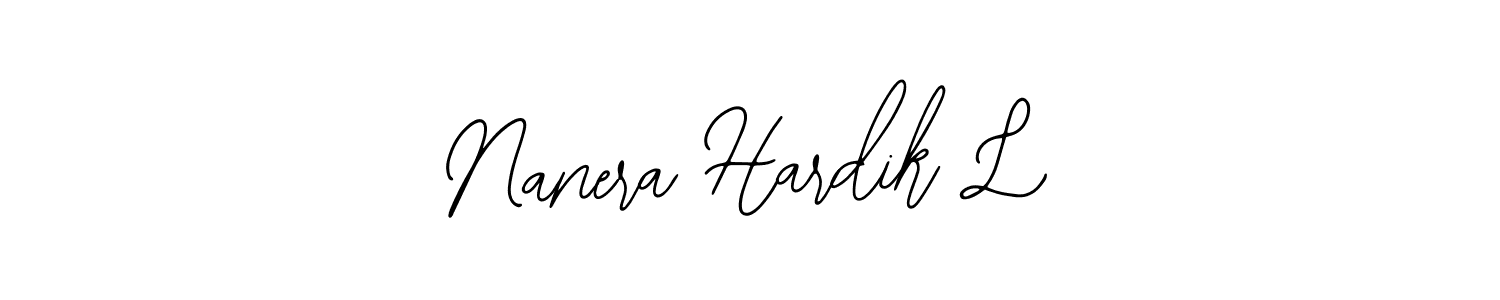 Once you've used our free online signature maker to create your best signature Bearetta-2O07w style, it's time to enjoy all of the benefits that Nanera Hardik L name signing documents. Nanera Hardik L signature style 12 images and pictures png
