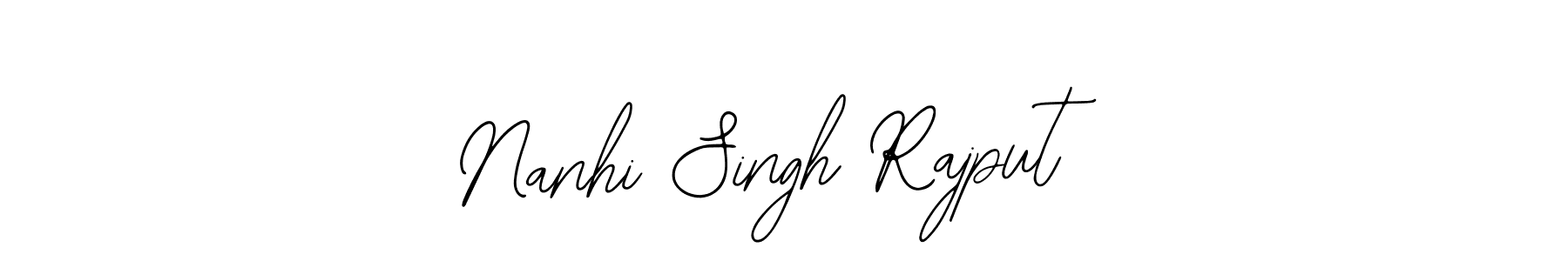 Use a signature maker to create a handwritten signature online. With this signature software, you can design (Bearetta-2O07w) your own signature for name Nanhi Singh Rajput. Nanhi Singh Rajput signature style 12 images and pictures png