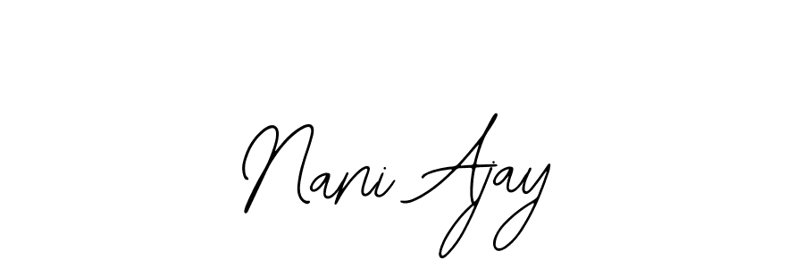 Make a short Nani Ajay signature style. Manage your documents anywhere anytime using Bearetta-2O07w. Create and add eSignatures, submit forms, share and send files easily. Nani Ajay signature style 12 images and pictures png