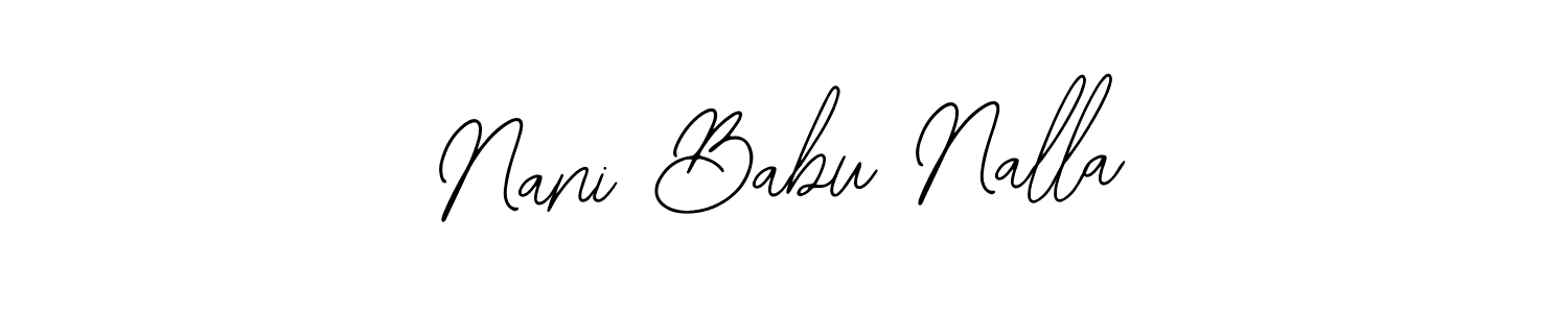 This is the best signature style for the Nani Babu Nalla name. Also you like these signature font (Bearetta-2O07w). Mix name signature. Nani Babu Nalla signature style 12 images and pictures png