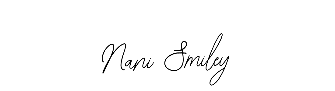 Make a short Nani Smiley signature style. Manage your documents anywhere anytime using Bearetta-2O07w. Create and add eSignatures, submit forms, share and send files easily. Nani Smiley signature style 12 images and pictures png