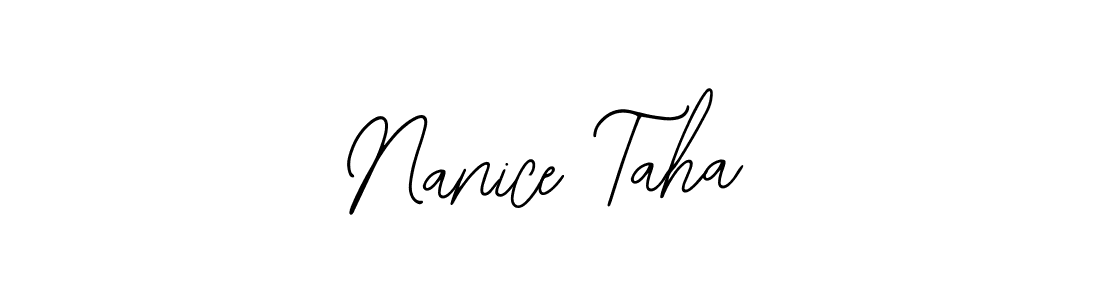 Make a short Nanice Taha signature style. Manage your documents anywhere anytime using Bearetta-2O07w. Create and add eSignatures, submit forms, share and send files easily. Nanice Taha signature style 12 images and pictures png
