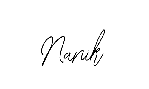 Design your own signature with our free online signature maker. With this signature software, you can create a handwritten (Bearetta-2O07w) signature for name Nanik. Nanik signature style 12 images and pictures png