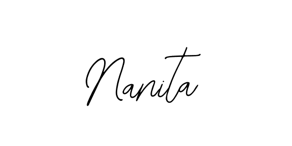 You should practise on your own different ways (Bearetta-2O07w) to write your name (Nanita) in signature. don't let someone else do it for you. Nanita signature style 12 images and pictures png