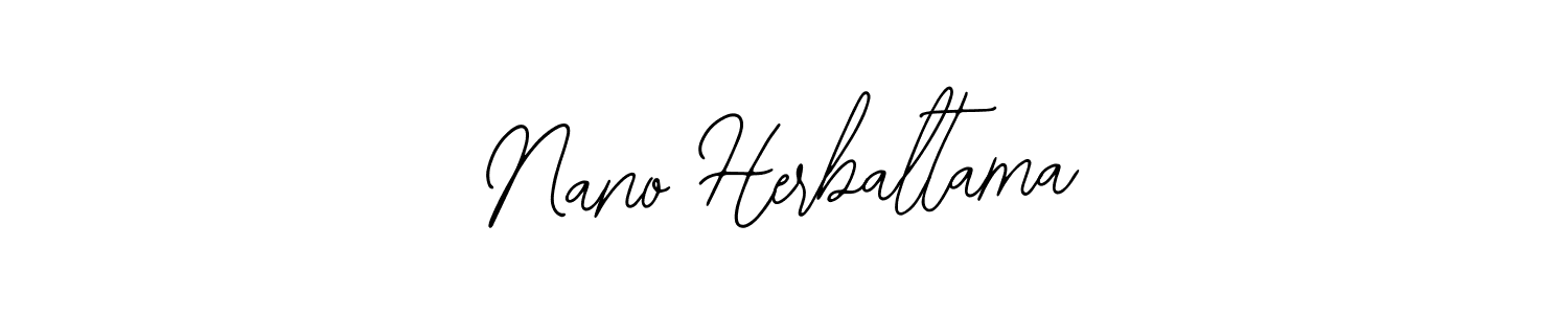 The best way (Bearetta-2O07w) to make a short signature is to pick only two or three words in your name. The name Nano Herbaltama include a total of six letters. For converting this name. Nano Herbaltama signature style 12 images and pictures png