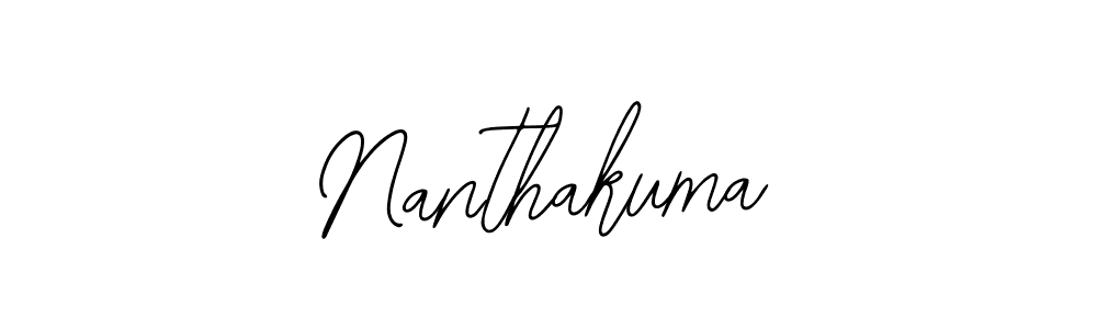 Design your own signature with our free online signature maker. With this signature software, you can create a handwritten (Bearetta-2O07w) signature for name Nanthakuma. Nanthakuma signature style 12 images and pictures png