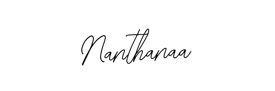 Also we have Nanthanaa name is the best signature style. Create professional handwritten signature collection using Bearetta-2O07w autograph style. Nanthanaa signature style 12 images and pictures png