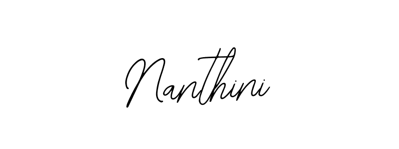 Use a signature maker to create a handwritten signature online. With this signature software, you can design (Bearetta-2O07w) your own signature for name Nanthini. Nanthini signature style 12 images and pictures png