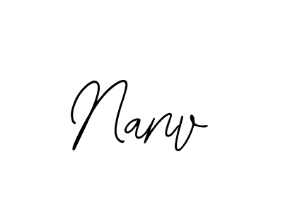 Design your own signature with our free online signature maker. With this signature software, you can create a handwritten (Bearetta-2O07w) signature for name Nanv. Nanv signature style 12 images and pictures png