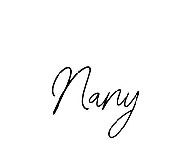 You should practise on your own different ways (Bearetta-2O07w) to write your name (Nany) in signature. don't let someone else do it for you. Nany signature style 12 images and pictures png