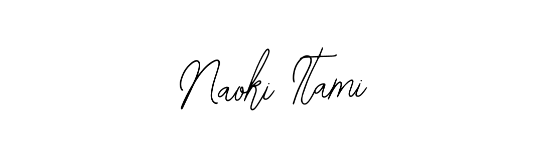 You should practise on your own different ways (Bearetta-2O07w) to write your name (Naoki Itami) in signature. don't let someone else do it for you. Naoki Itami signature style 12 images and pictures png