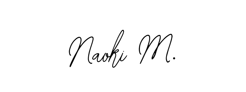 if you are searching for the best signature style for your name Naoki M.. so please give up your signature search. here we have designed multiple signature styles  using Bearetta-2O07w. Naoki M. signature style 12 images and pictures png
