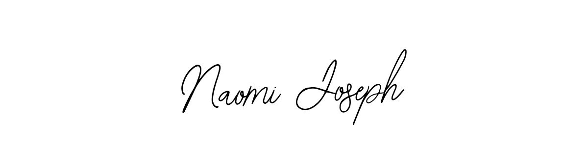 How to make Naomi Joseph name signature. Use Bearetta-2O07w style for creating short signs online. This is the latest handwritten sign. Naomi Joseph signature style 12 images and pictures png