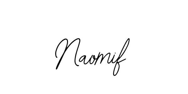 How to make Naomif name signature. Use Bearetta-2O07w style for creating short signs online. This is the latest handwritten sign. Naomif signature style 12 images and pictures png