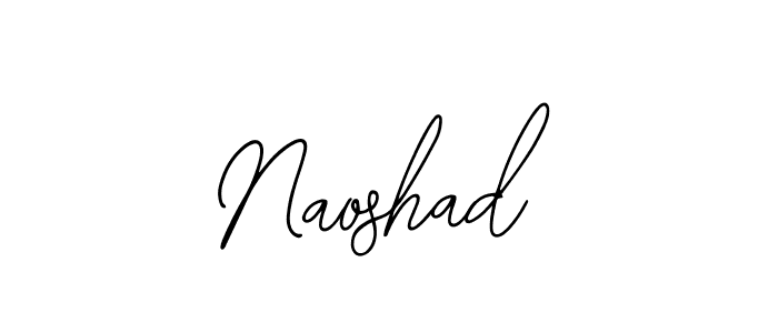 How to make Naoshad name signature. Use Bearetta-2O07w style for creating short signs online. This is the latest handwritten sign. Naoshad signature style 12 images and pictures png