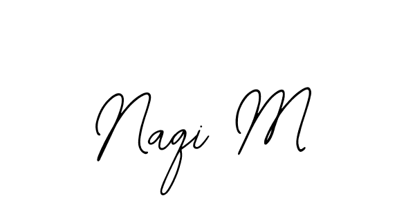 Make a beautiful signature design for name Naqi M. Use this online signature maker to create a handwritten signature for free. Naqi M signature style 12 images and pictures png