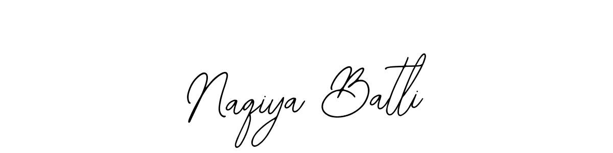 The best way (Bearetta-2O07w) to make a short signature is to pick only two or three words in your name. The name Naqiya Batli include a total of six letters. For converting this name. Naqiya Batli signature style 12 images and pictures png
