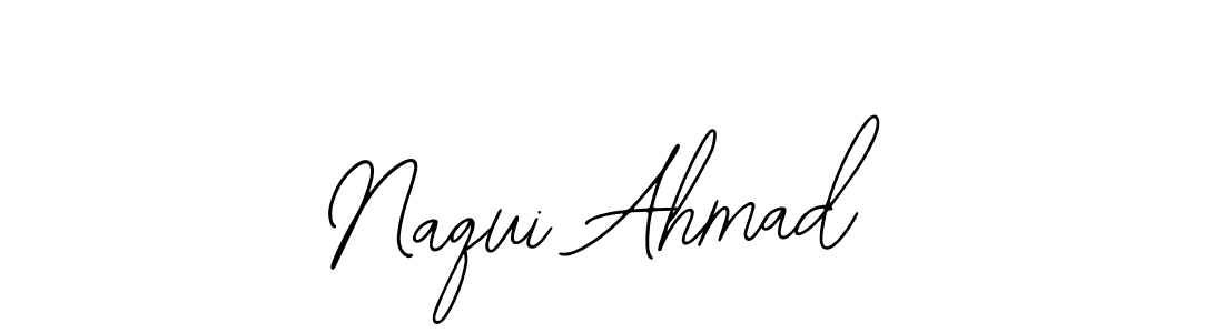You should practise on your own different ways (Bearetta-2O07w) to write your name (Naqui Ahmad) in signature. don't let someone else do it for you. Naqui Ahmad signature style 12 images and pictures png