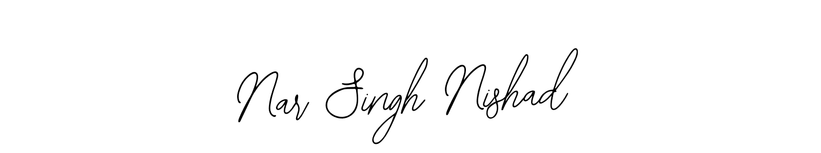 Also You can easily find your signature by using the search form. We will create Nar Singh Nishad name handwritten signature images for you free of cost using Bearetta-2O07w sign style. Nar Singh Nishad signature style 12 images and pictures png