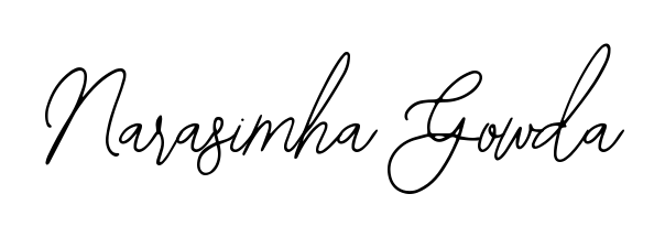 Upgrade your professional image with Narasimha Gowda signature created with Bearetta-2O07w font. Fast, free, and watermark-free download. Narasimha Gowda signature style 12 images and pictures png