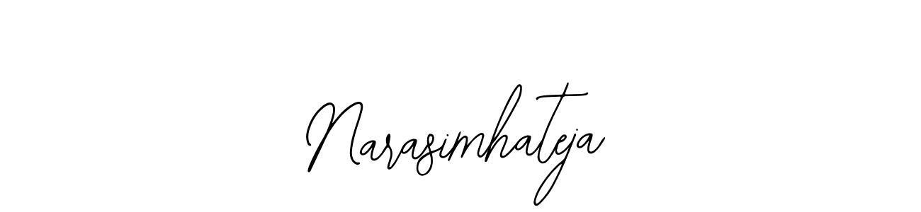 The best way (Bearetta-2O07w) to make a short signature is to pick only two or three words in your name. The name Narasimhateja include a total of six letters. For converting this name. Narasimhateja signature style 12 images and pictures png