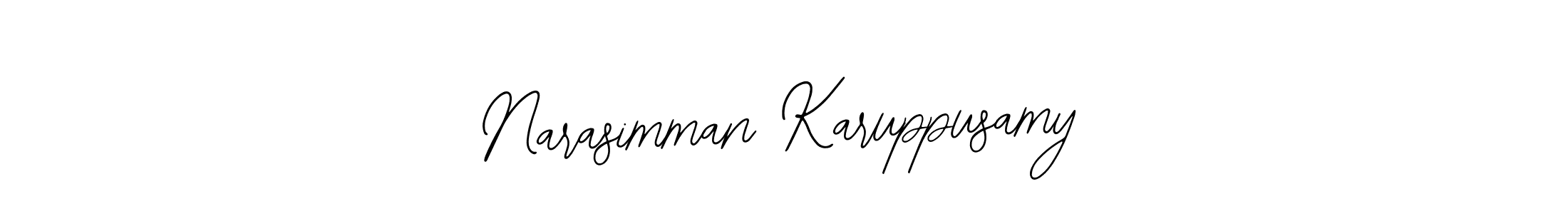 Create a beautiful signature design for name Narasimman Karuppusamy. With this signature (Bearetta-2O07w) fonts, you can make a handwritten signature for free. Narasimman Karuppusamy signature style 12 images and pictures png