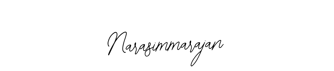 How to make Narasimmarajan signature? Bearetta-2O07w is a professional autograph style. Create handwritten signature for Narasimmarajan name. Narasimmarajan signature style 12 images and pictures png