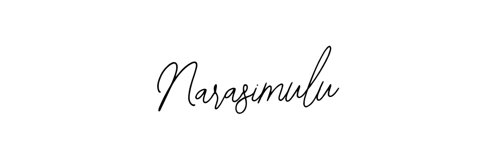 if you are searching for the best signature style for your name Narasimulu. so please give up your signature search. here we have designed multiple signature styles  using Bearetta-2O07w. Narasimulu signature style 12 images and pictures png