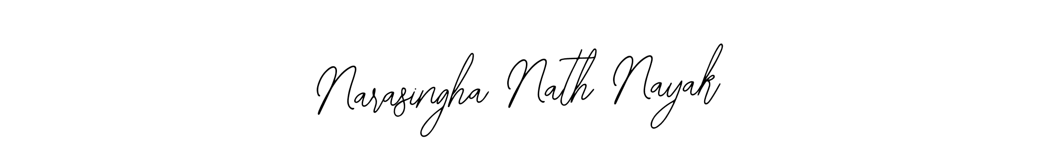The best way (Bearetta-2O07w) to make a short signature is to pick only two or three words in your name. The name Narasingha Nath Nayak include a total of six letters. For converting this name. Narasingha Nath Nayak signature style 12 images and pictures png