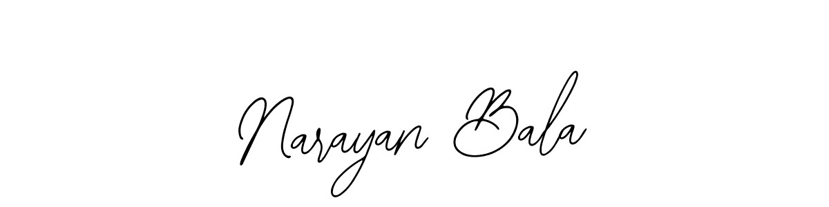 Design your own signature with our free online signature maker. With this signature software, you can create a handwritten (Bearetta-2O07w) signature for name Narayan Bala. Narayan Bala signature style 12 images and pictures png