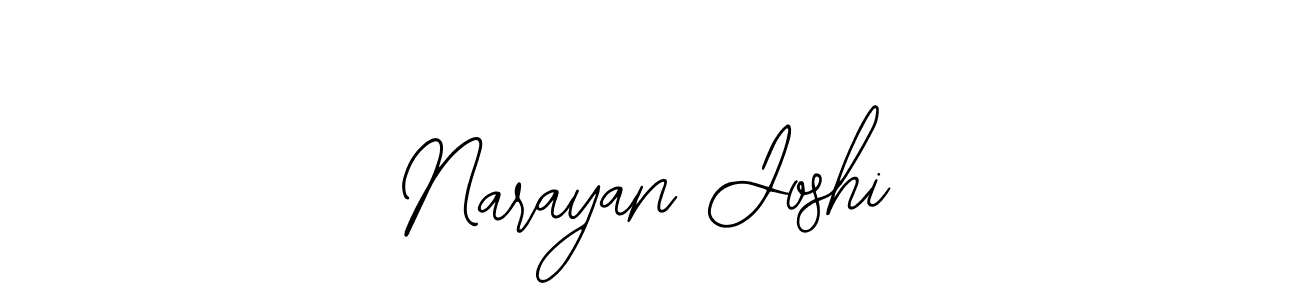 How to make Narayan Joshi name signature. Use Bearetta-2O07w style for creating short signs online. This is the latest handwritten sign. Narayan Joshi signature style 12 images and pictures png