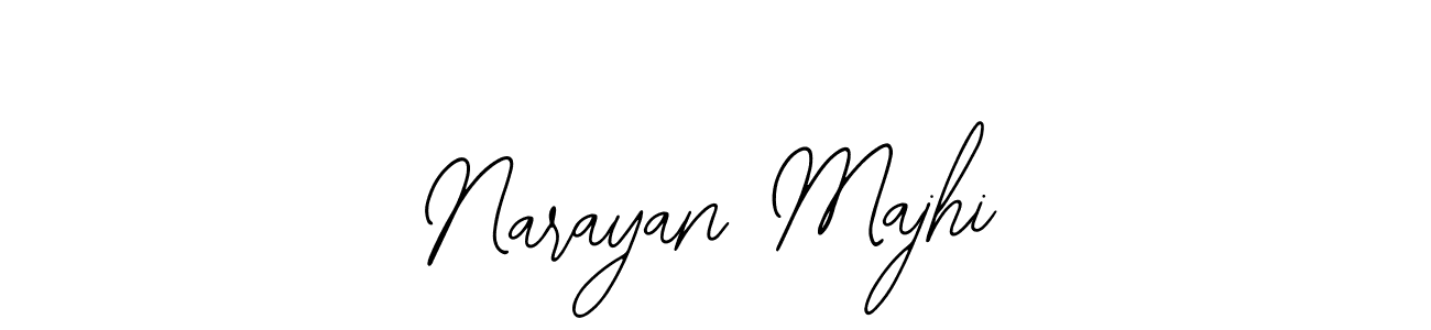 How to make Narayan Majhi name signature. Use Bearetta-2O07w style for creating short signs online. This is the latest handwritten sign. Narayan Majhi signature style 12 images and pictures png