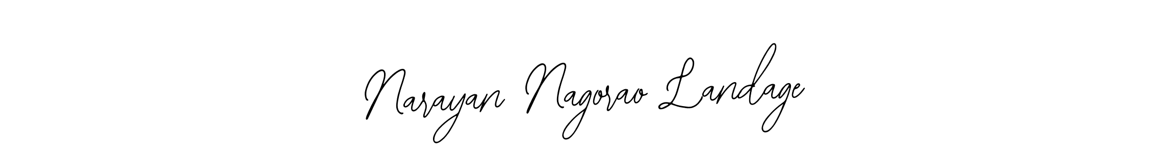 Make a short Narayan Nagorao Landage signature style. Manage your documents anywhere anytime using Bearetta-2O07w. Create and add eSignatures, submit forms, share and send files easily. Narayan Nagorao Landage signature style 12 images and pictures png