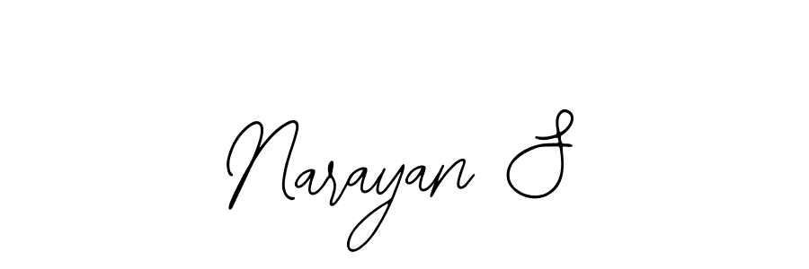 Make a beautiful signature design for name Narayan S. With this signature (Bearetta-2O07w) style, you can create a handwritten signature for free. Narayan S signature style 12 images and pictures png