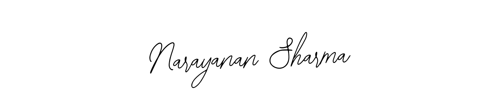 Make a short Narayanan Sharma signature style. Manage your documents anywhere anytime using Bearetta-2O07w. Create and add eSignatures, submit forms, share and send files easily. Narayanan Sharma signature style 12 images and pictures png