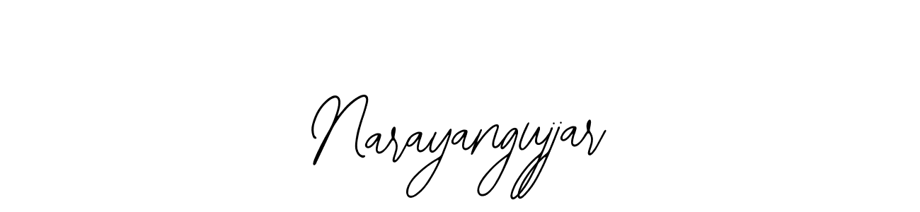How to make Narayangujjar name signature. Use Bearetta-2O07w style for creating short signs online. This is the latest handwritten sign. Narayangujjar signature style 12 images and pictures png