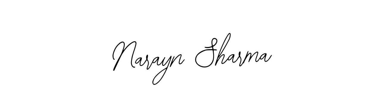 Make a beautiful signature design for name Narayn Sharma. With this signature (Bearetta-2O07w) style, you can create a handwritten signature for free. Narayn Sharma signature style 12 images and pictures png