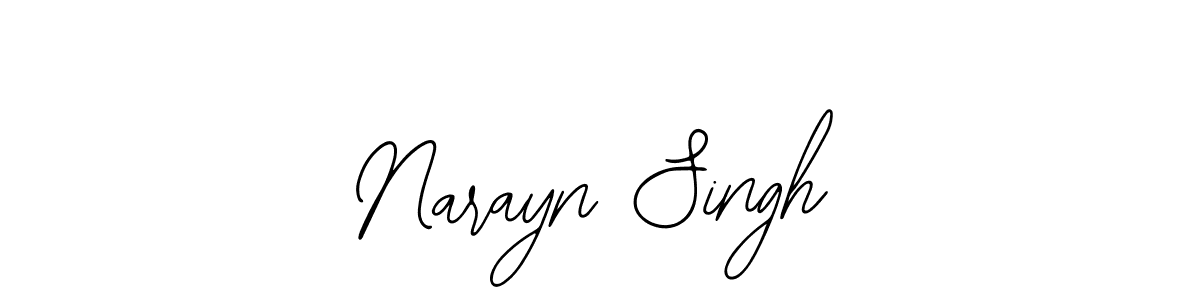 You should practise on your own different ways (Bearetta-2O07w) to write your name (Narayn Singh) in signature. don't let someone else do it for you. Narayn Singh signature style 12 images and pictures png