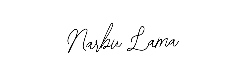 You should practise on your own different ways (Bearetta-2O07w) to write your name (Narbu Lama) in signature. don't let someone else do it for you. Narbu Lama signature style 12 images and pictures png