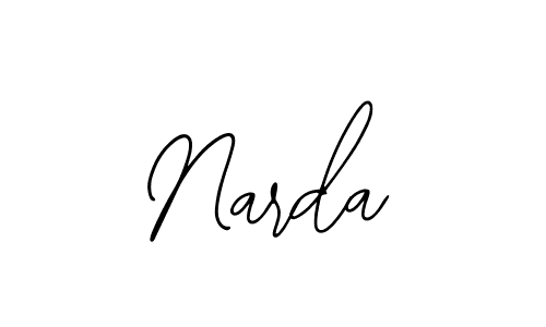 Use a signature maker to create a handwritten signature online. With this signature software, you can design (Bearetta-2O07w) your own signature for name Narda. Narda signature style 12 images and pictures png