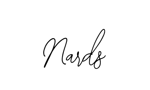 How to make Nards name signature. Use Bearetta-2O07w style for creating short signs online. This is the latest handwritten sign. Nards signature style 12 images and pictures png