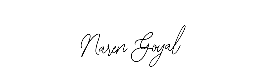 How to make Naren Goyal name signature. Use Bearetta-2O07w style for creating short signs online. This is the latest handwritten sign. Naren Goyal signature style 12 images and pictures png